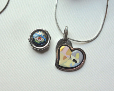 MICHAELA FREY WILLE FREYWILLE Necklace & 2 Pendants LOVE & Monet Waterlilies