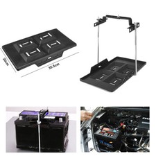 Universal Storage Battery Holder Adjustable Tray Hold Down Clamp Bracket Kit