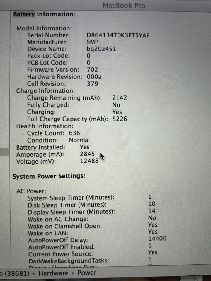 McBook Pro I5 4gb Ramm 150gb Ssd