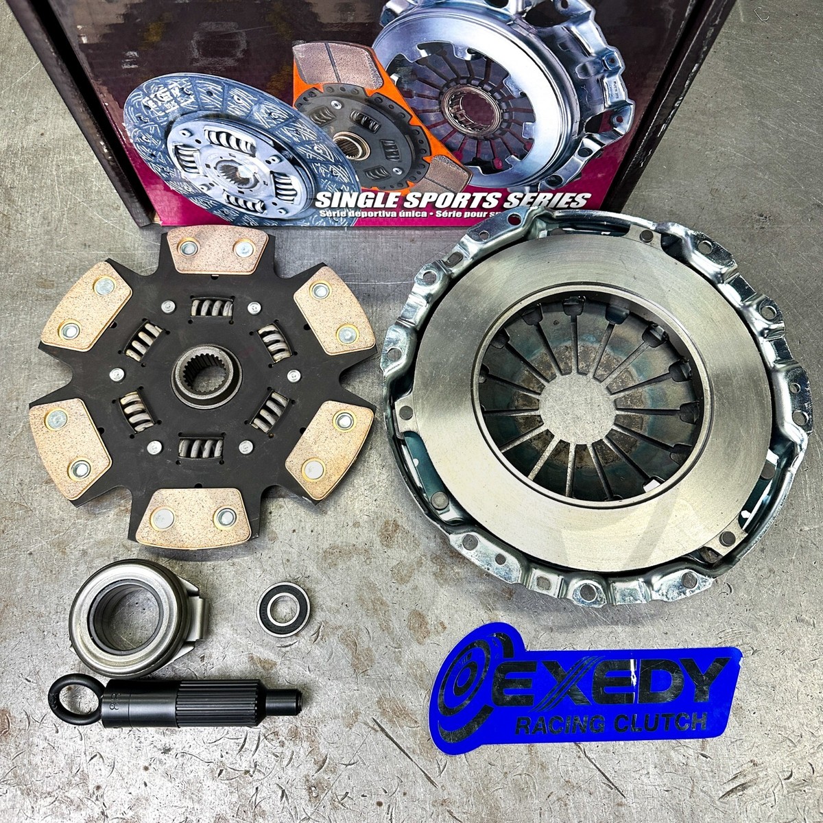 EXEDY Stage 2 Clutch Kit w 6 Puck HD Disc Japan Bearing | 08950B