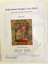Tapestry Cat - Chart Counted Cross Stitch Patterns Ankicoleman Designs