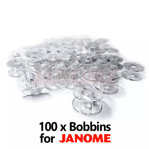 100 Plastic Sewing Bobbins for Janome & Elna Machine Brother Singer
