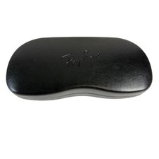 Ray Ban Black Leather Glasses Case Sunglasses Luxury Eyewear Protection Storage