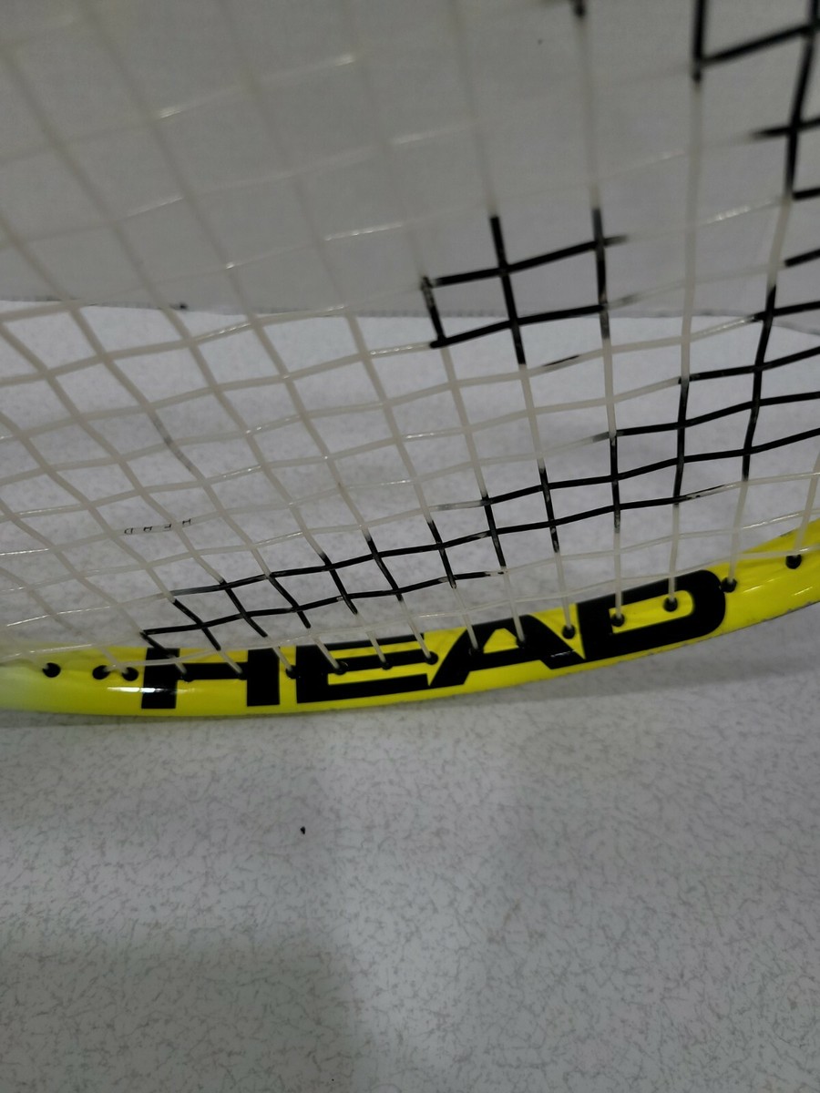 Head Speed 21 Handball Racket Yellow Black White Zebra Handle