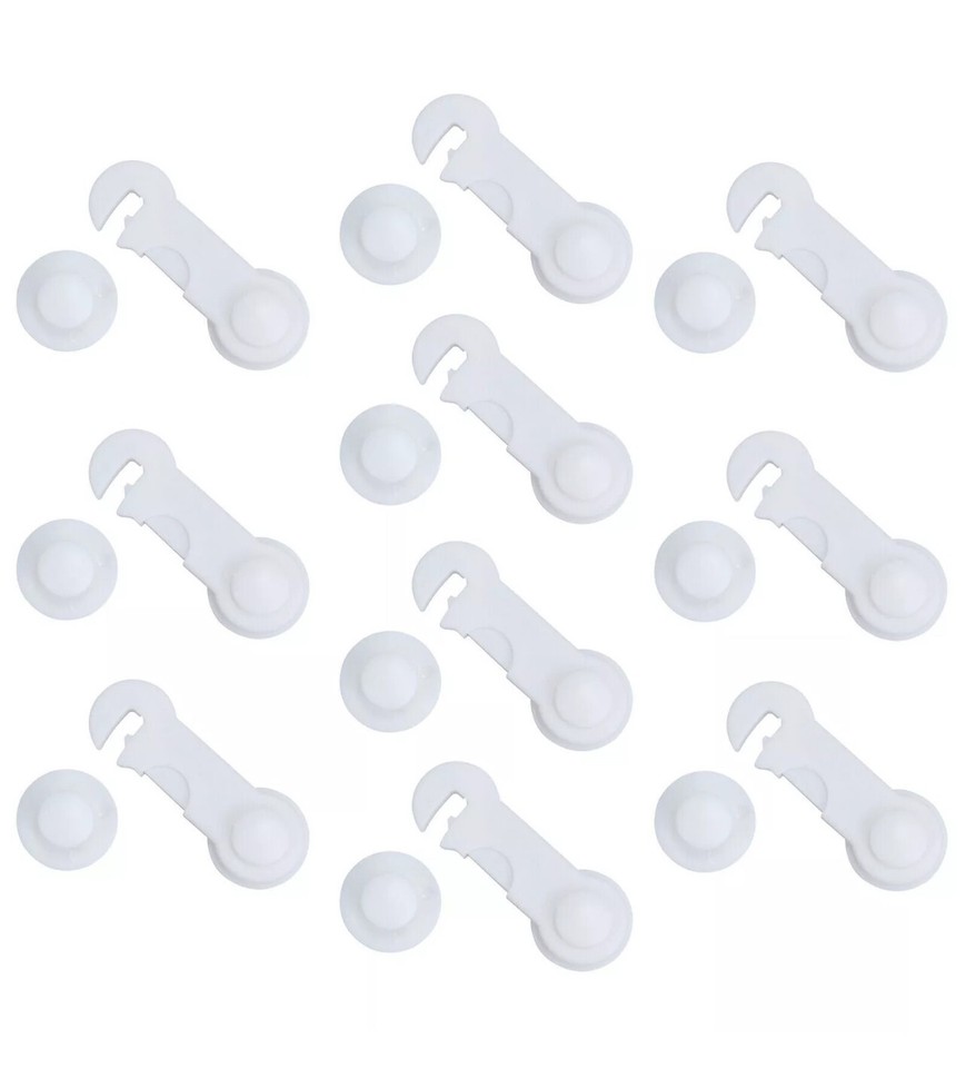 10x Child Locks Baby Toddler Cupboard Safety Proof Door Drawer