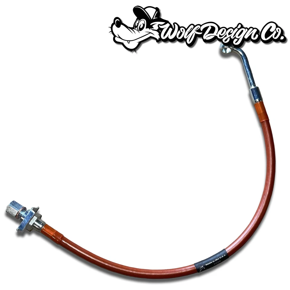 S10 Líneas de freno trenzadas delanteras extendidas de acero 20" DOT S-10 Blazer Sonoma Jimmy Foto 3 de 4