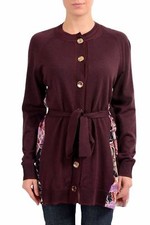Just Cavalli Womens Wool Multi-Color Belted C...