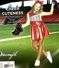 Dreamgirl Cheer Cuteness Girls Costume Dress Size: S(4-6)