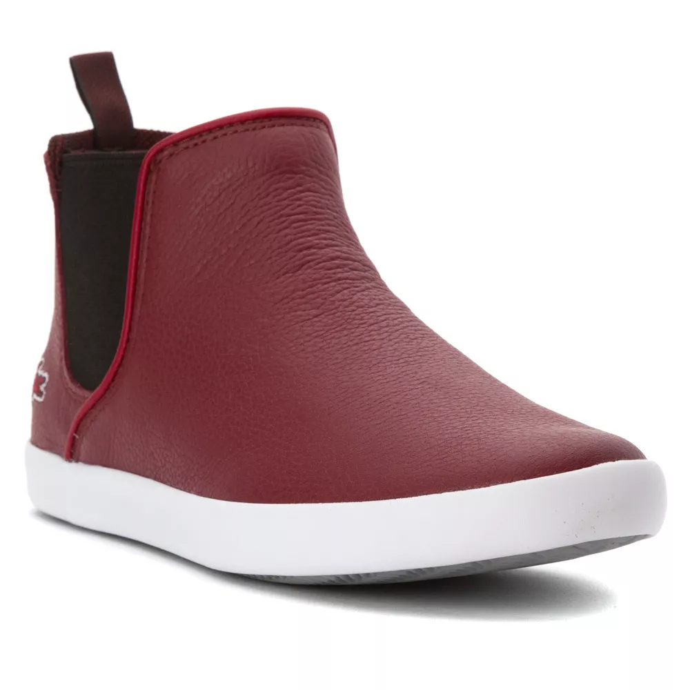 Lacoste Women Ziane Chelsea WNT Shoes Fashion Sneakers Dk. Red Size 9.5