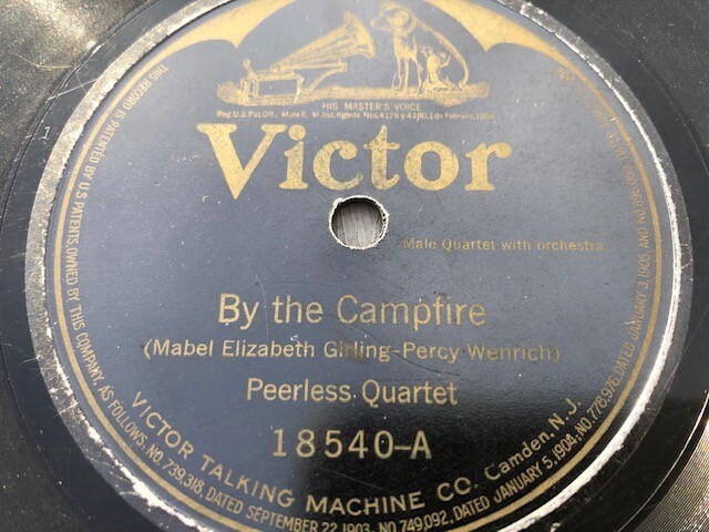 Peerless Quartet 78rpm Single 10-inch Victor Records #18540 By the