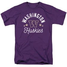 University of Washington Adult T-Shirt Huskies, Purple, S-4XL