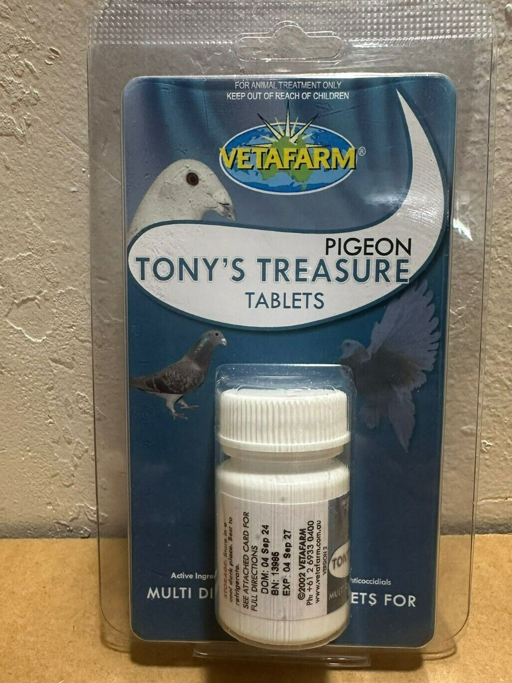Tony's Treasure Tablets - Cura Multi Malattia - Compressa 5 in 1 per Piccioni