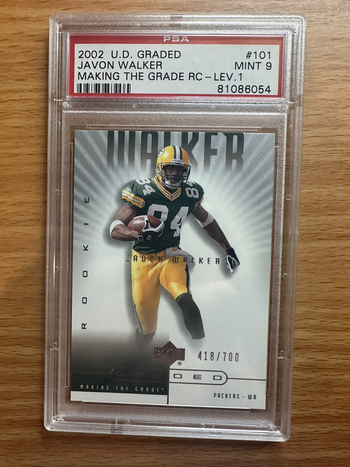 Javon Walker Upper Deck Graded #101 Base