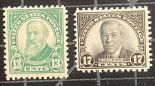 US Stamps - SC# 622  & 623 - MOGHR - Flat Press - SCV = $18.00