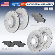 Front Rear Disc Disc Rotors + Brake Pads for Mazda 6 Ford Fusion Lincoln MKZ
