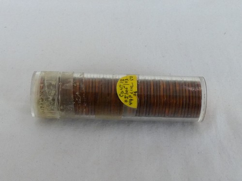1949 P U.S. Nice Uncirculated Roll of 50 Lincoln Wheat Cents NQ-9