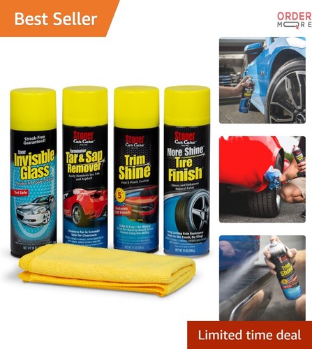 Automotive Detailing Kit Car Cleaner Trim Protectant Glass Tire Shine