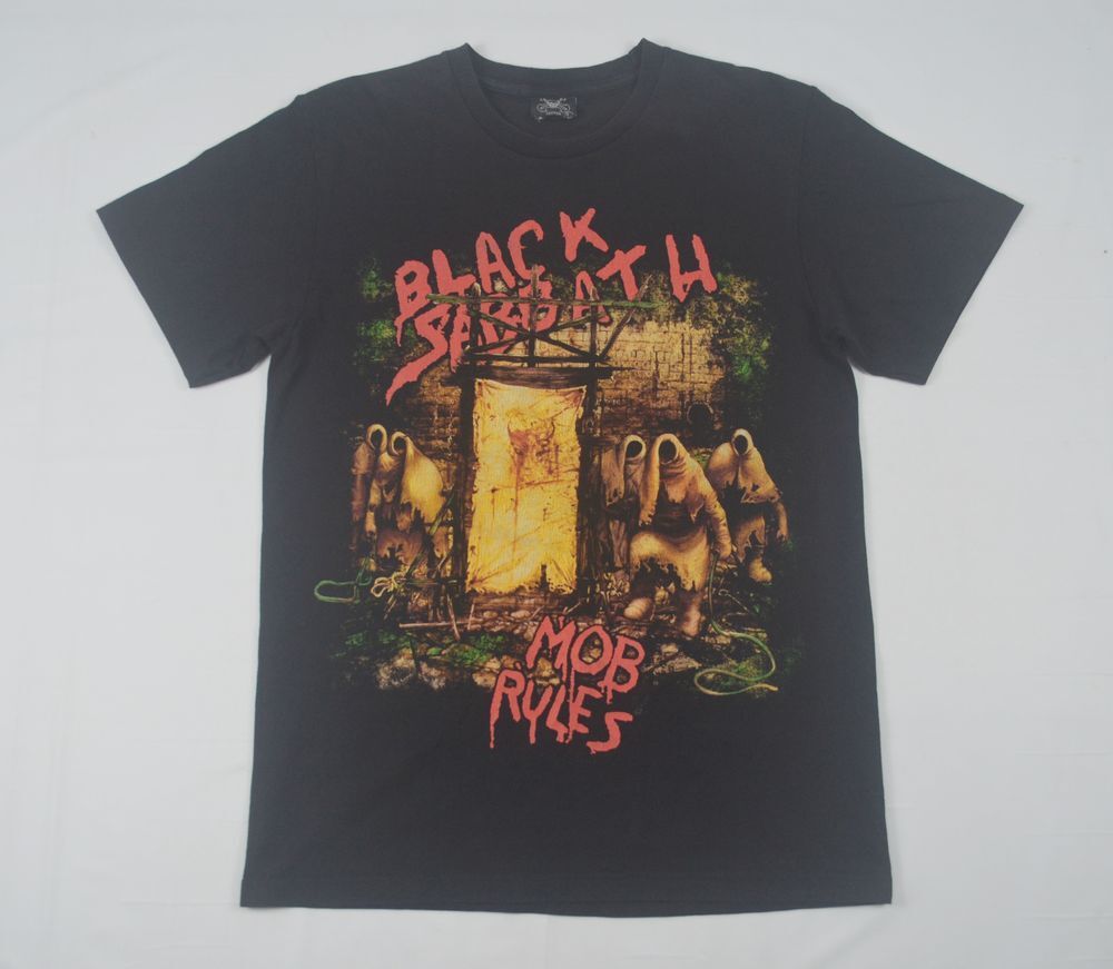 90's Black Sabbath Mob Rules Black Short Sleeve Unisex T-shirt