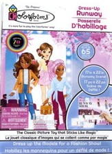 Colorforms Dress Up Runway Show Picture Toy That Sticks Lime Magic 