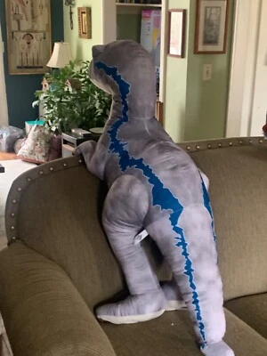 Jurassic World 40” Raptor Blue Plush Velociraptor Jumbo XL Huge Large RARE