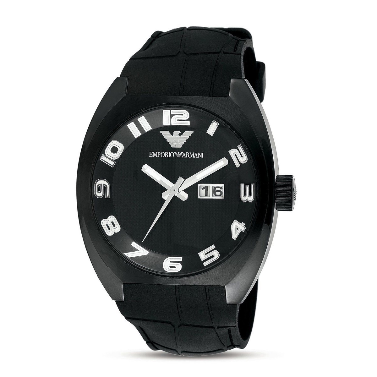 NEW! Emporio Armani AR5844 Black Sport Date Men's Watch - Great