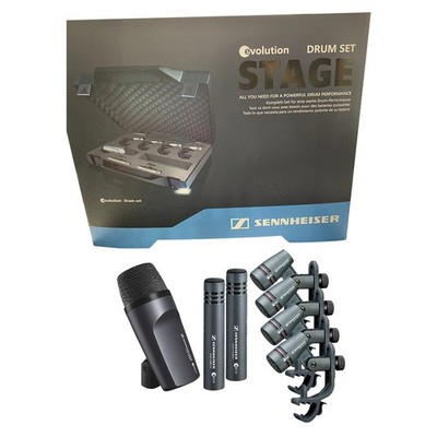 Sennheiser Drum Kit 600 e600 with Case e602 e604 e614 Drum Mic Package NEW