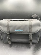 Ambico Classic Black Padded Shoulder Bag Large Camera / Camcorder VINTAGE