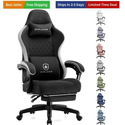 Gaming Chair, Computer Office Chair with Pocket Spring Cushion, Linkage Armre...