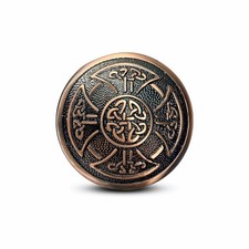 Scottish Highland CELTIC CROSS KNOT Kilt Belt Buckle Copper Finished