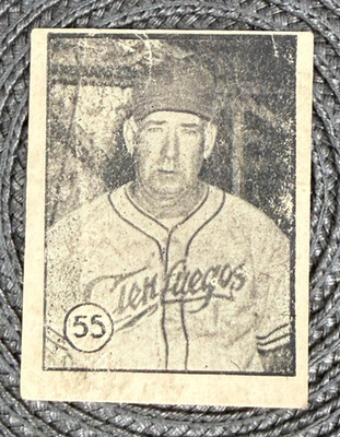 1945-46 FELICES Caramelo Deportivo #55 ADOLFO LUQUE BASEBALL PHOTO CUBAN Card