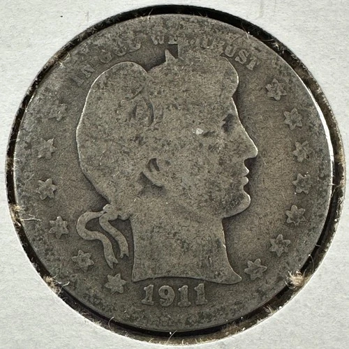 1911 25C Barber Quarter, Contains 0.1808oz of SILVER (87452)