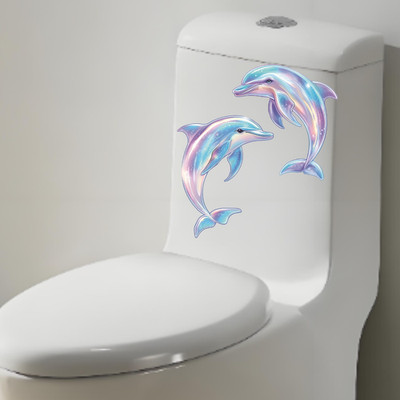 Blau PVC für DOLPHIN Glow in Dark Aufkleber für Kühlschrank 29x20cm Wasserdic