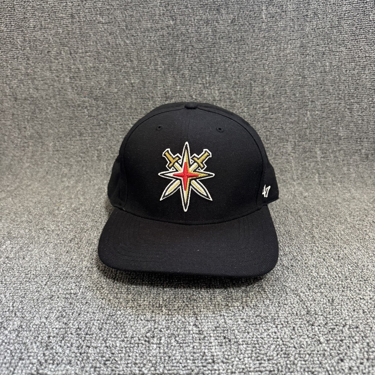 '47 Brand Vegas Golden Knights Fitted Hat Black 7 3/8 NHL Cap