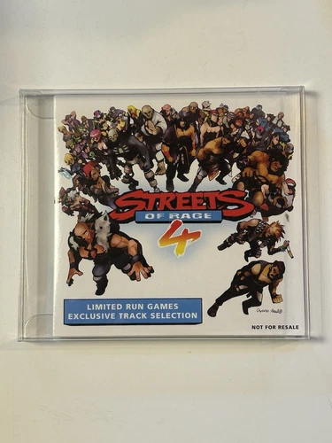USED / EXCELLENT CONDITION! Streets of Rage 4 Soundtrack Limited Run Games
