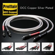 Two-RCA Male/Male Gold-Plated Premium OFC Audio Cable Multi-Length 
