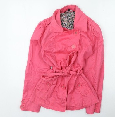 Dunnes Stores Damen rosa Trenchcoat Coatigan Größe 10