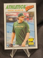 2026 Topps Heritage Image Variation SP Short Print NICK KURTZ Athletics