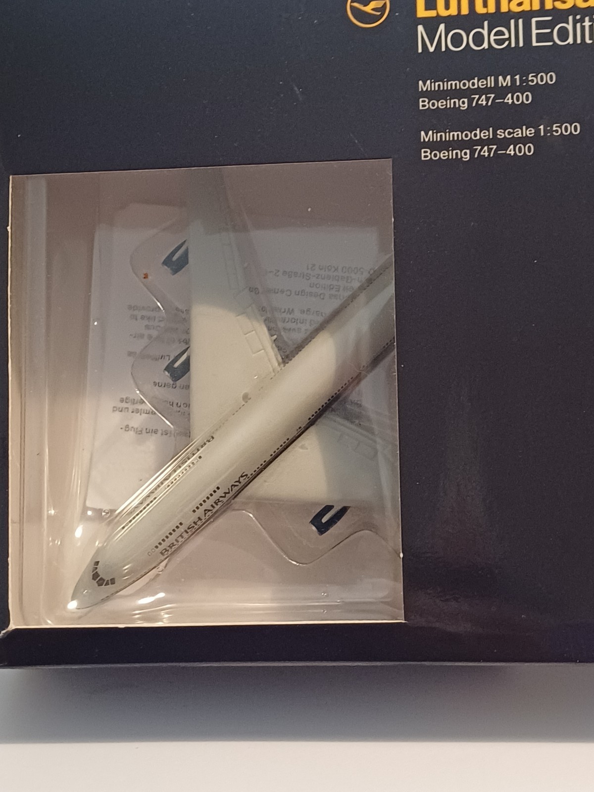 Lufthansa Modell Edition Boeing 747-400 1.500 scale In British Airways Livery