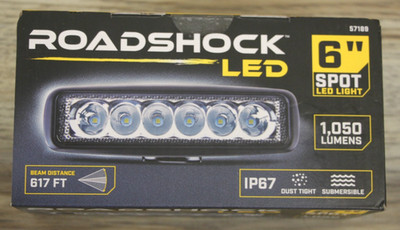 ROADSHOCK 57189 1,050 LUMENS LED 6'' SPOT LIGHT