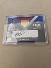 2008 BRETT WALLACE UPPER DECK USA BASEBALL NATIONAL TEAMS BOX AUTO CARD. 114/249
