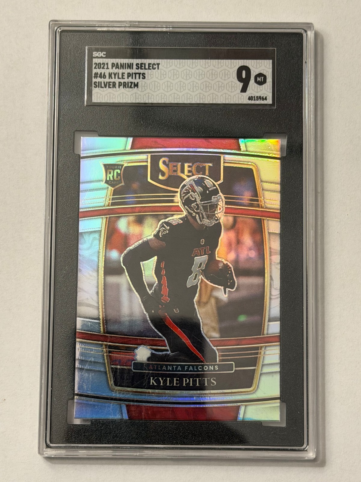 Kyle Pitts ROOKIE 2021 Panini Select CONCOURSE Silver Prizm RC 46 ATL FALCONS