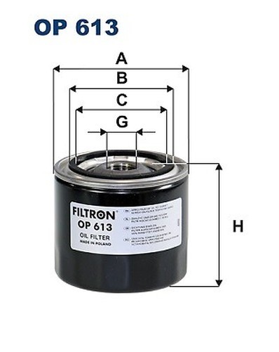 Filtron Op 613 ÖLfilter FüR Nissan-image