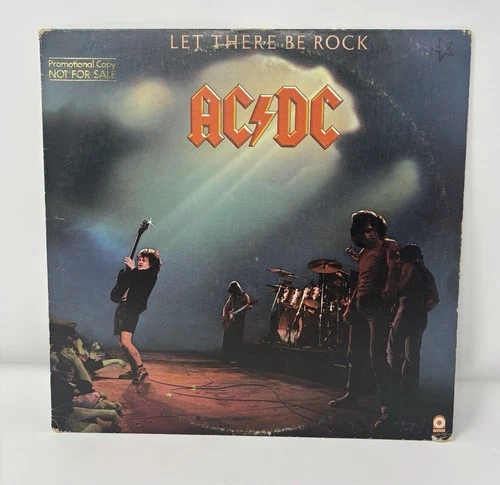Vintage AC/DC Let There Be Rock Vinyl LP Record Album 1977 (SD36-151) Promo Copy