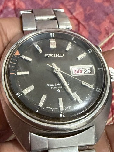 Vintage Seiko Bell-Matic 17 Jewels Automatic Men’s Watch 4006 6011 Runs