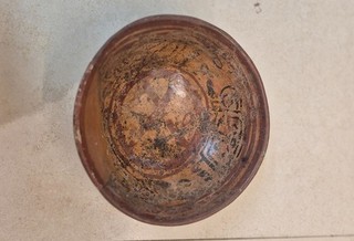 Pre Columbian Polychrome Pottery Bowl