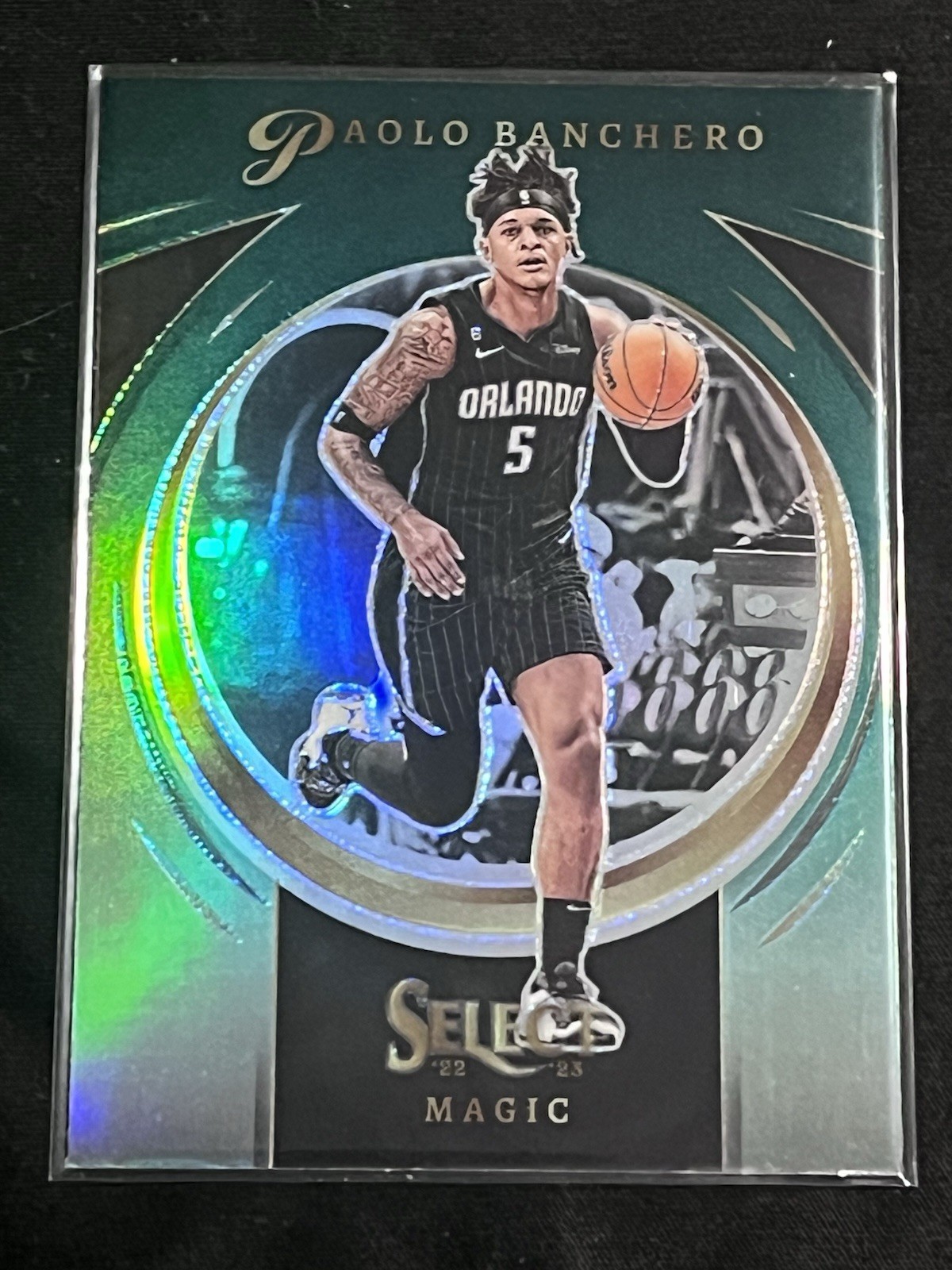 2022-23 Panini Select #11 Paolo Banchero Certified Green Prizm Magic Rookie