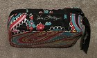 Vera Bradley Travel Size Zip Pill Case Fabric Paisley Multicolor Black — photo 5