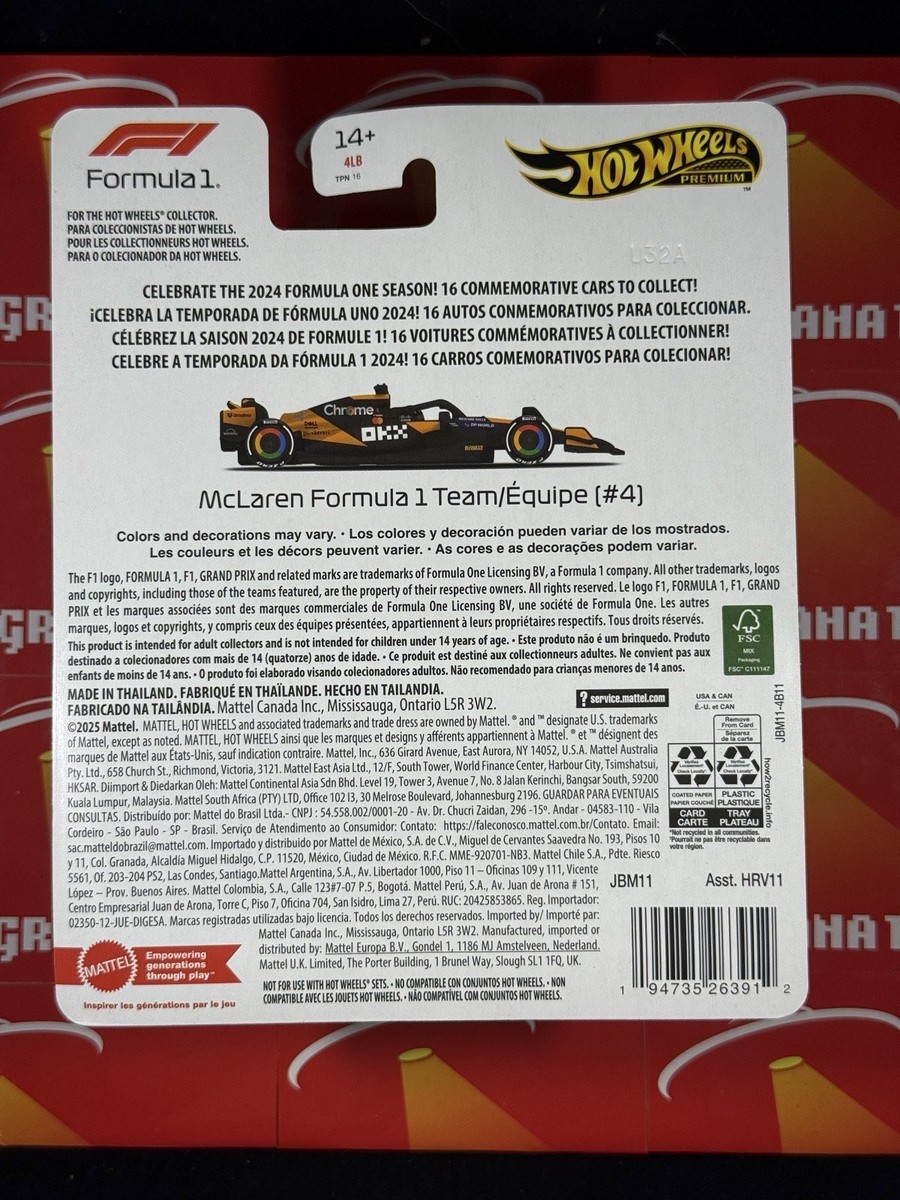 McLaren Formula 1 Team #4 2024 Hot Wheels Formula 1 | eBay