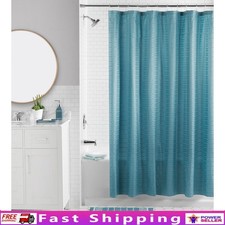 16 Piece Shower Curtain Bath Set Includes Rug Hooks Soap Pump Tray Washable New
