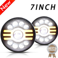 7 Inch Round Led Headlight High-low Beam For Chevy Iinova 1969-79